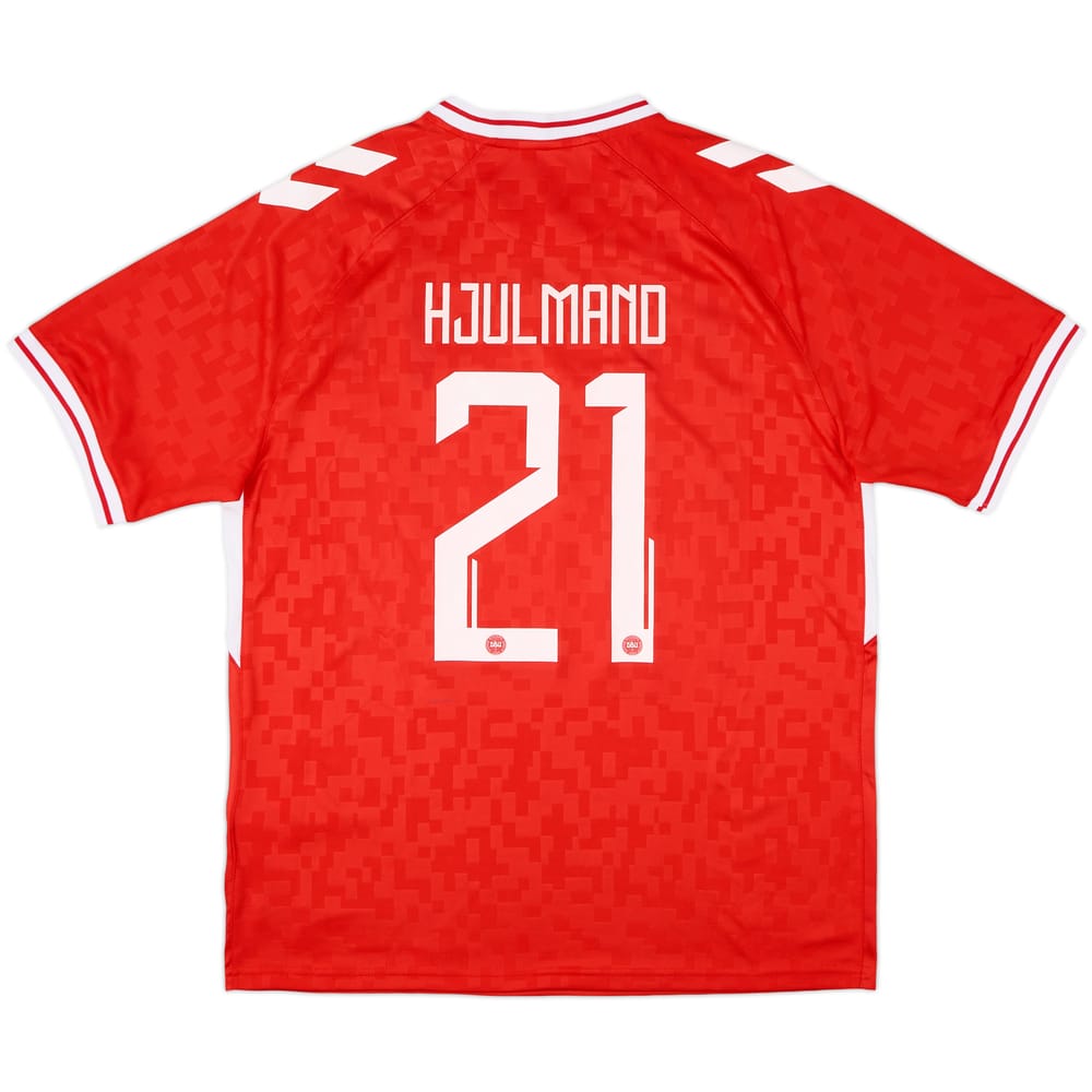 2024-25 Denmark Home Shirt Hjulmand #21 - 8/10 - (XL)