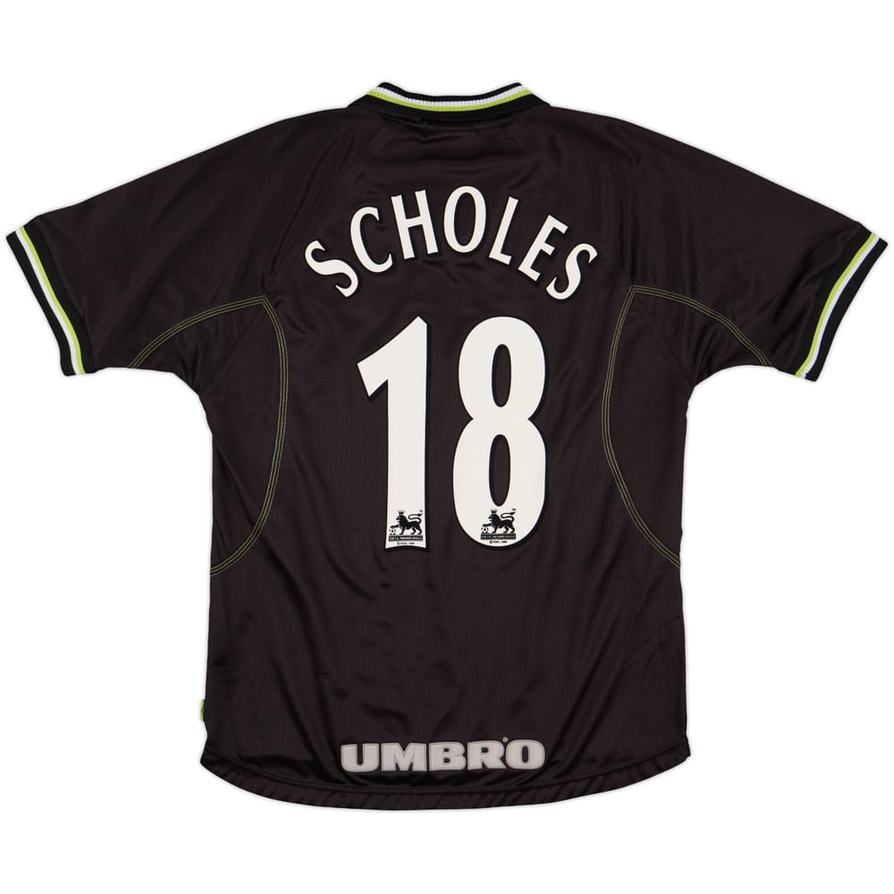 1998-99 Manchester United Third Shirt Scholes #18 - 6/10 - (M)