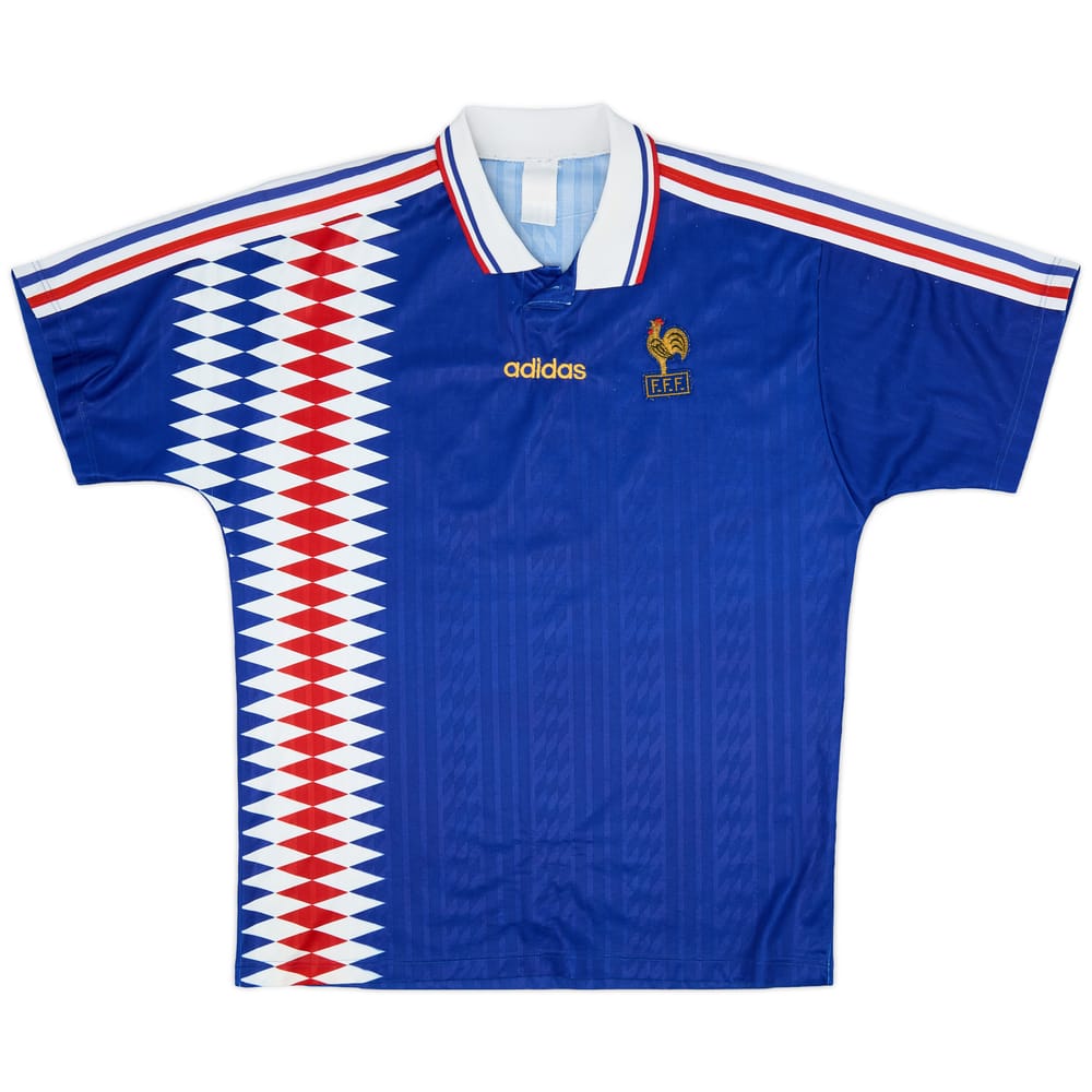 1994-96 France Home Shirt #8 - 6/10 - (M)