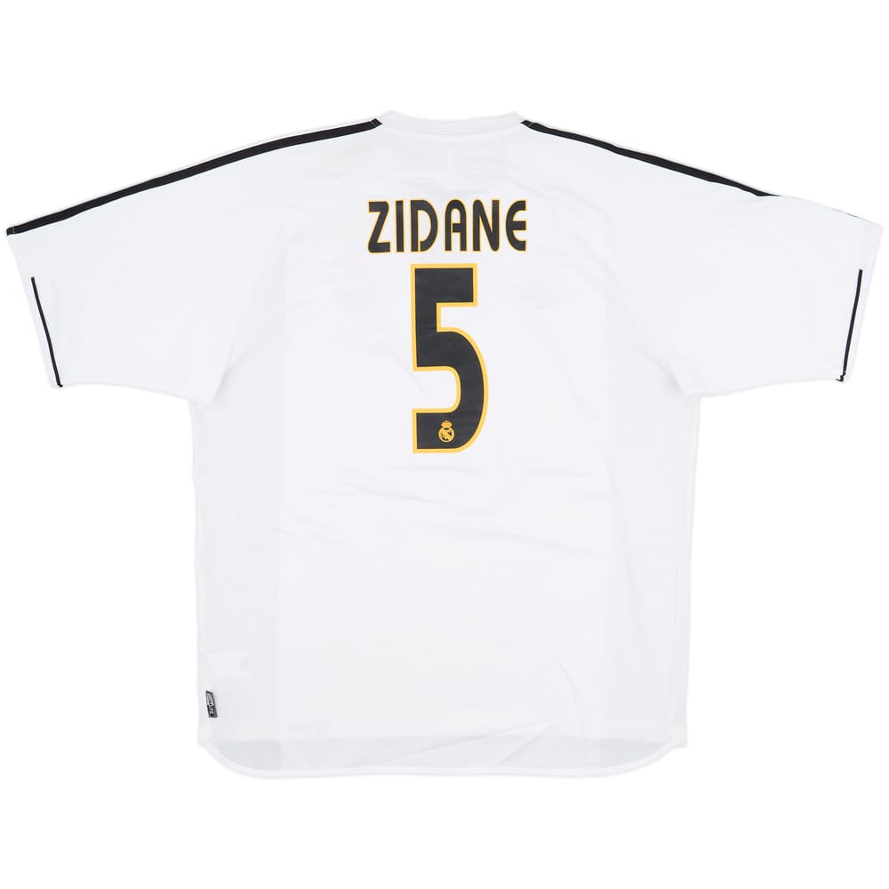 2003-04 Real Madrid Home Shirt Zidane #5 - 6/10 - (XL)