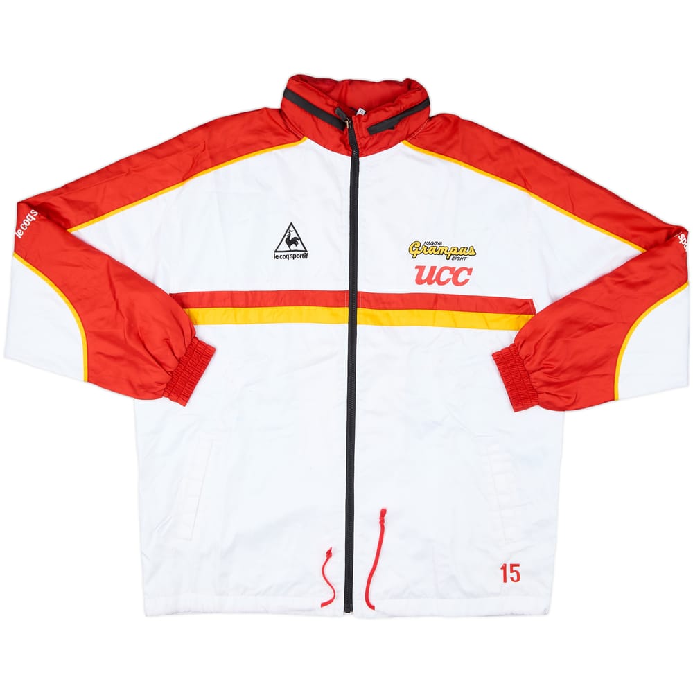 1999 Nagoya Grampus Eight Le Coq Sportif Player Issue Hooded Track Jacket #15 - 6/10 - (XL)