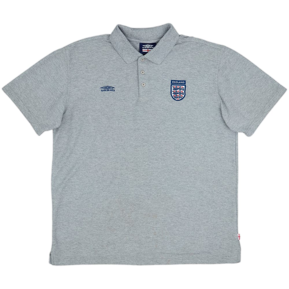 2002-03 England Umbro Polo Shirt - 8/10 - (XL)