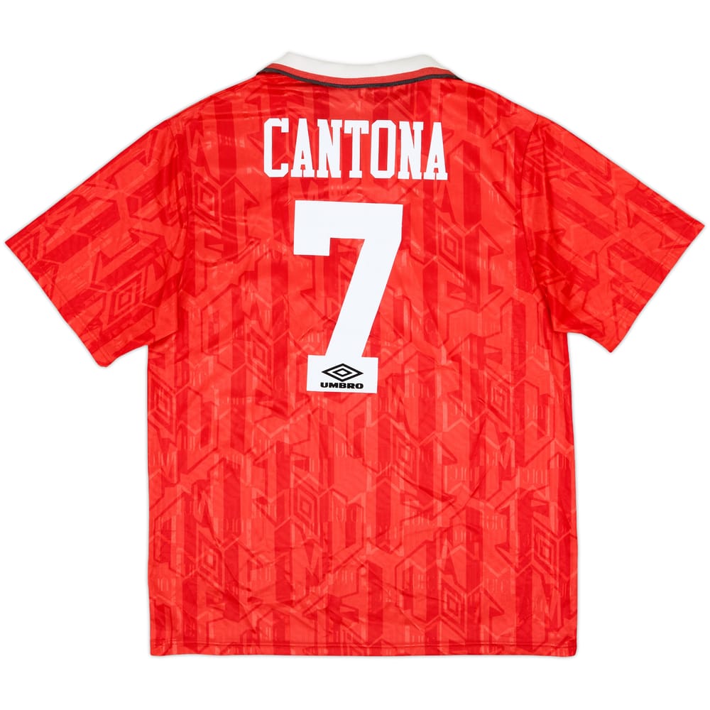 1992-94 Manchester United Home Shirt Cantona #7 - 8/10 - (XL)