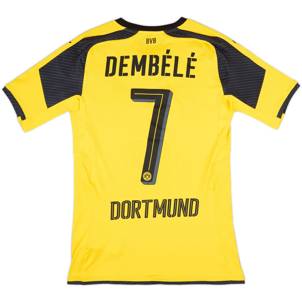 2016-17 Borussia Dortmund Authentic (ACTV) European Home Shirt Dembele #7 - 10/10 - (M)