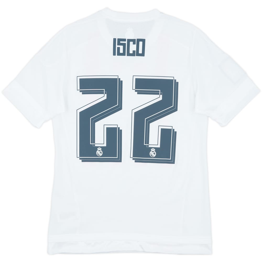 2015-16 Real Madrid Home Shirt Isco #22 - 8/10 - (S)