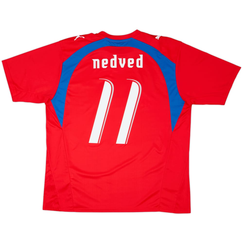 2006-08 Czech Republic Basic Home Shirt Nedved #11 - 7/10 - (L)