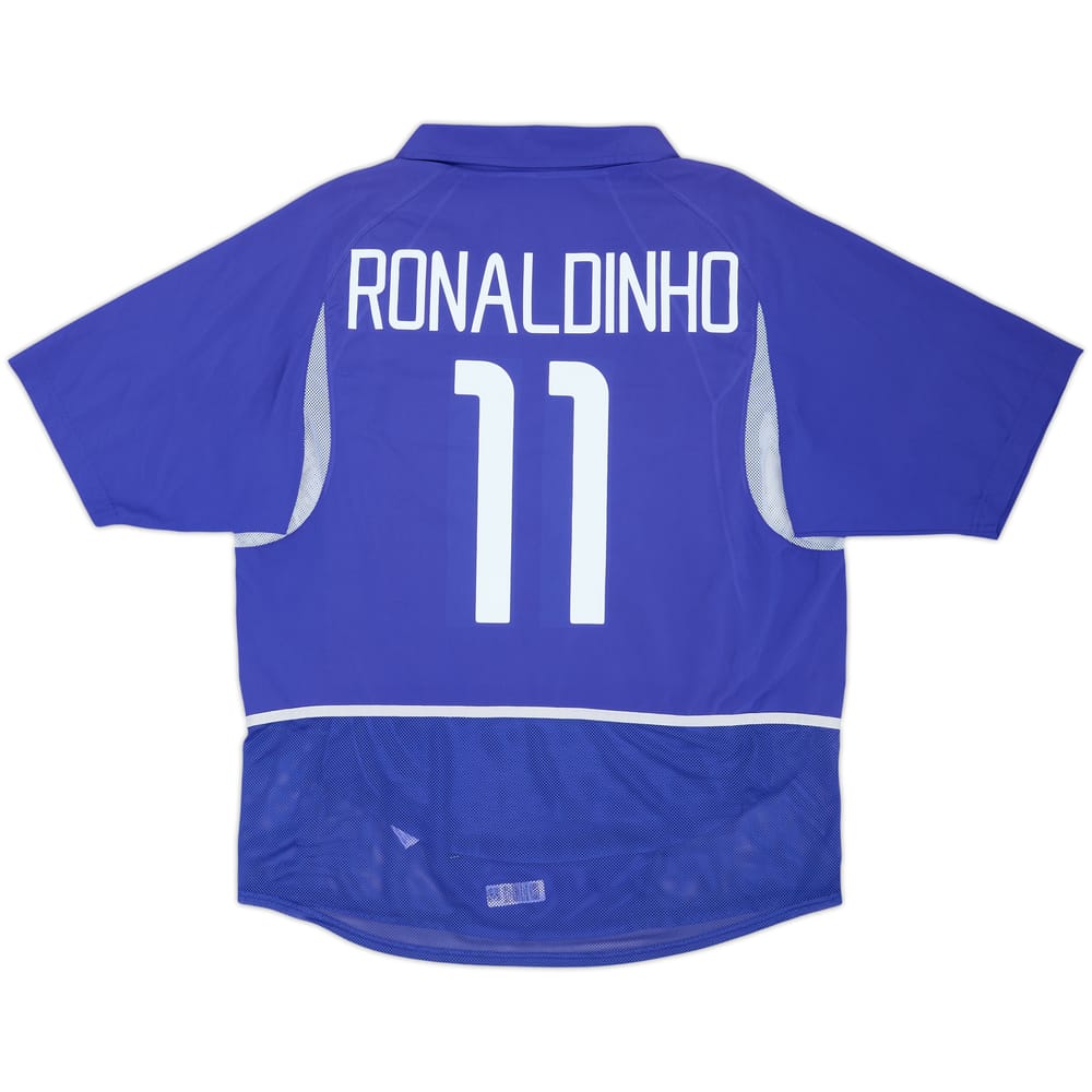 2002-04 Brazil Player Issue Away Shirt Ronaldinho #11 - 8/10 - (M)