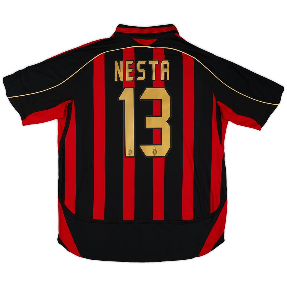 2006-07 AC Milan Home Shirt Nesta #13 (XL)