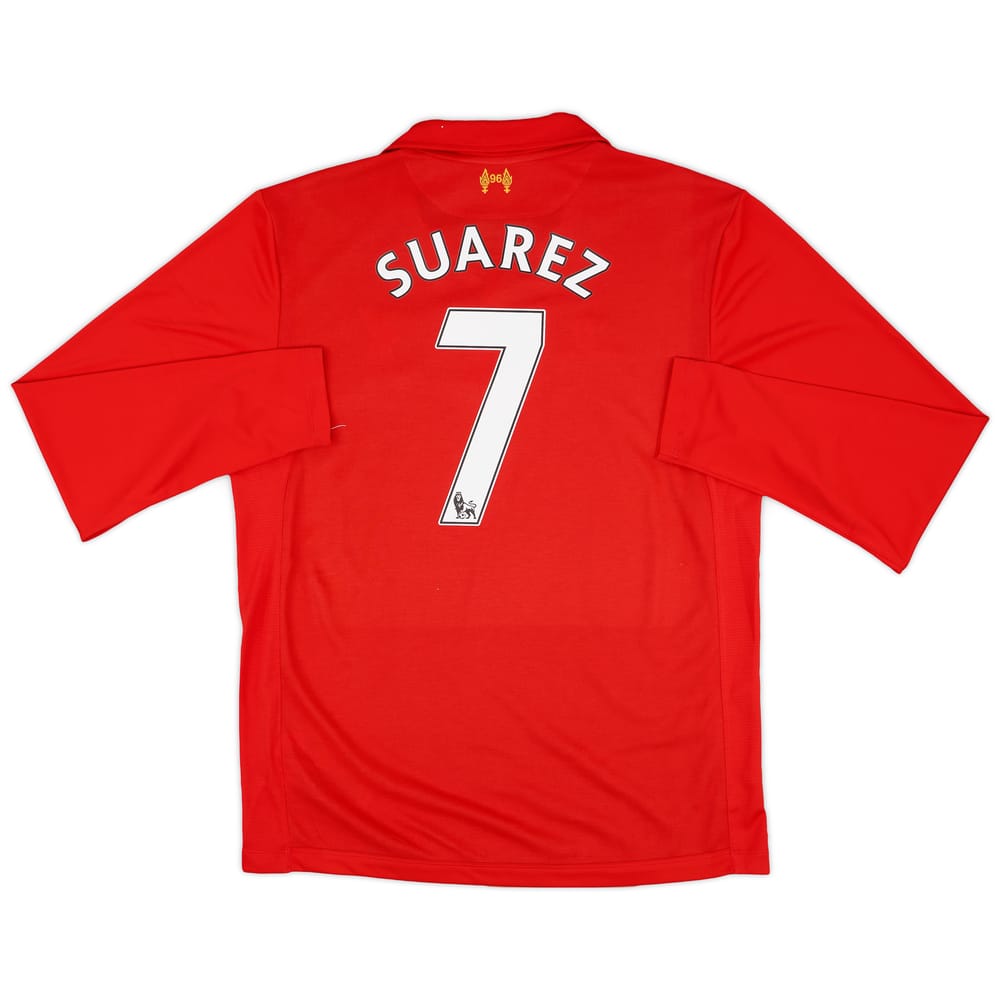 2012-13 Liverpool Home L/S Shirt Suarez #7 (L)