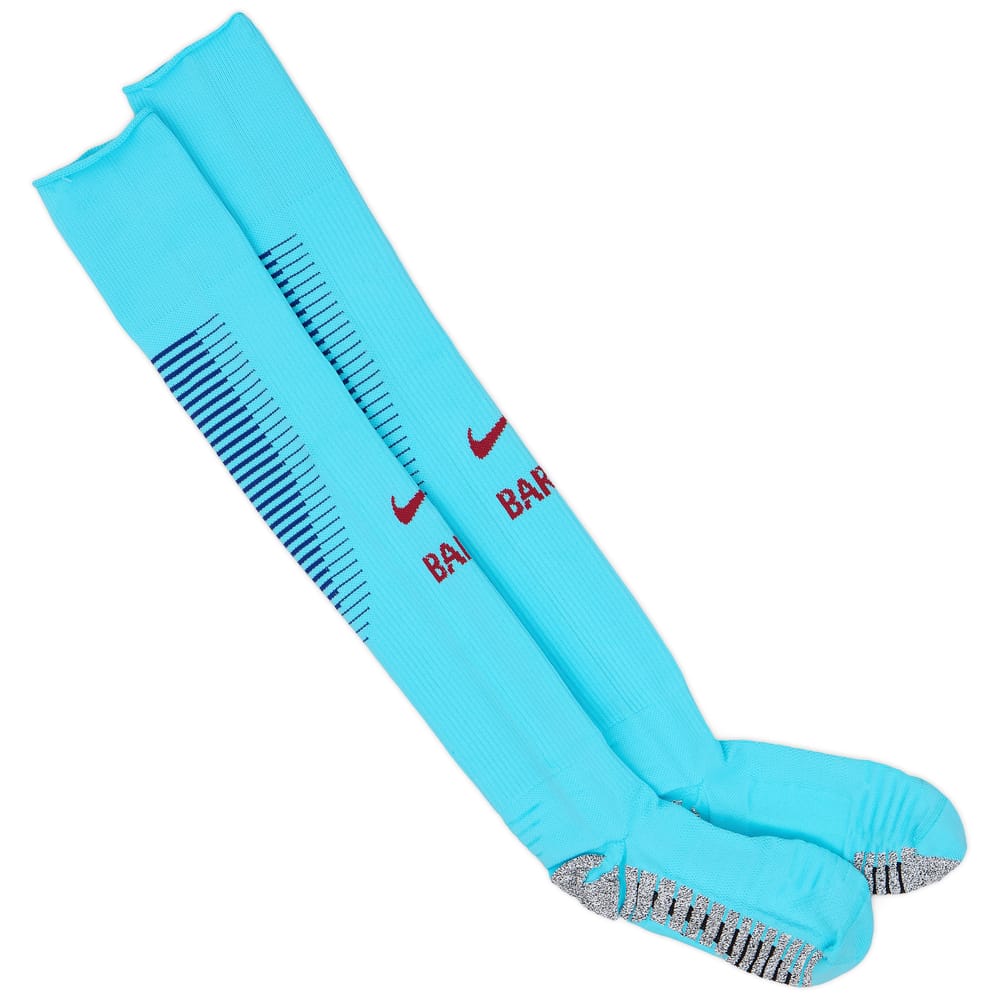 2017-18 Barcelona Player Issue Away Socks