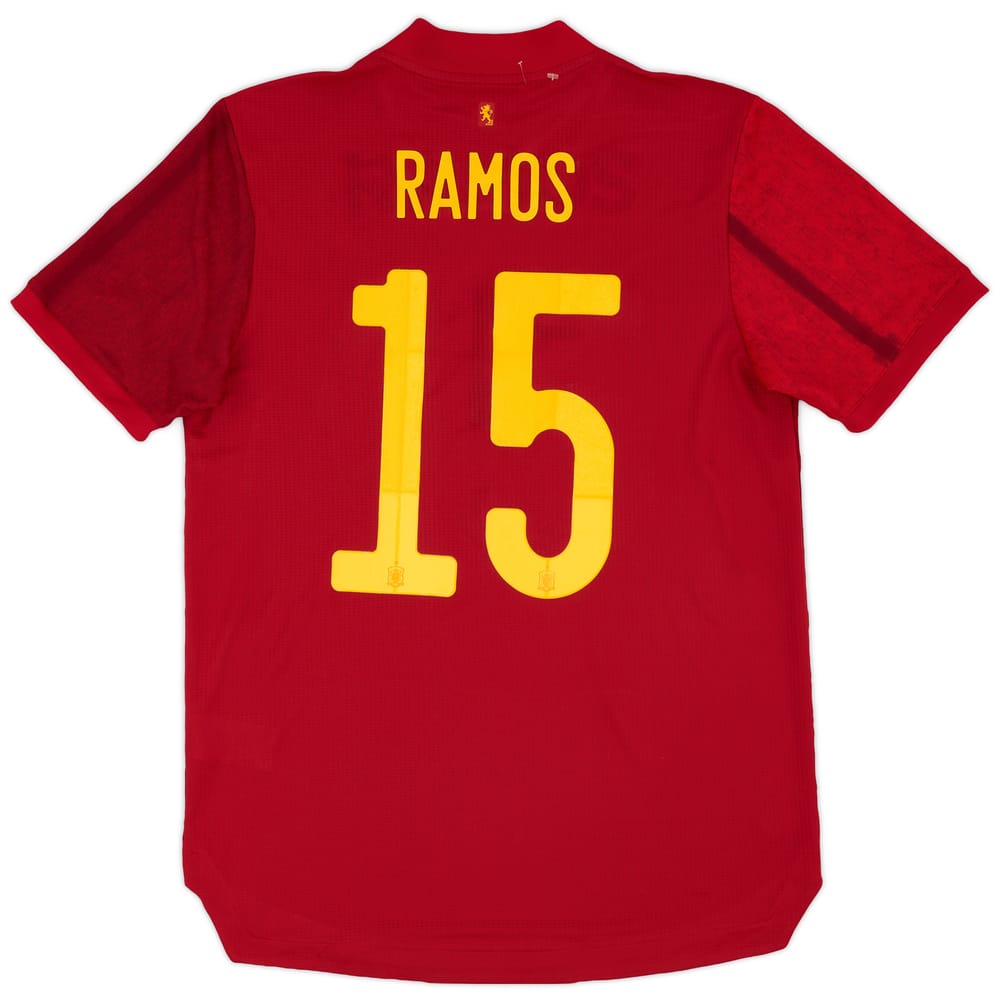 2020-21 Spain Authentic Home Shirt Ramos #15 - 9/10 - (M)