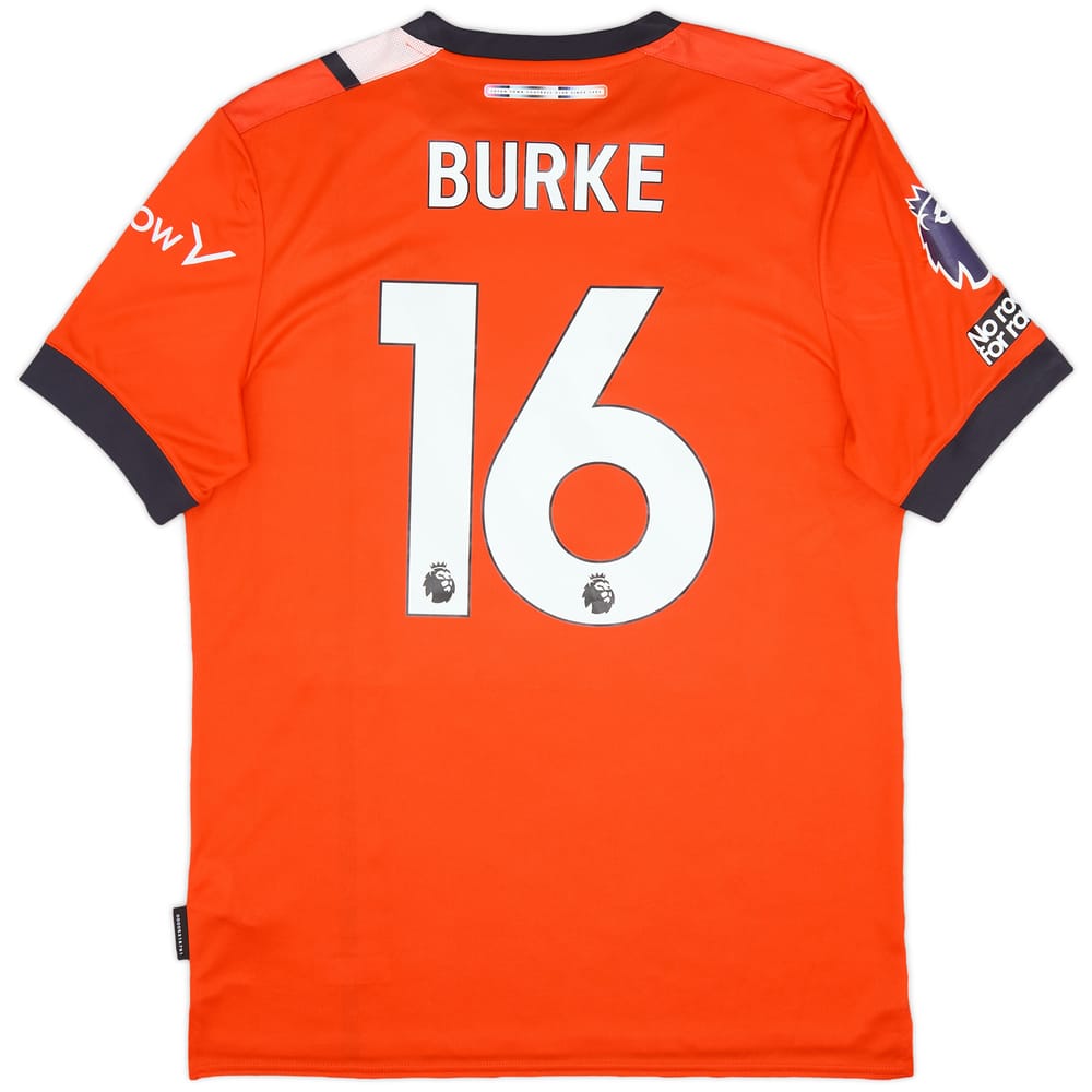 2023-24 Luton Match Issue Home Shirt Burke #16