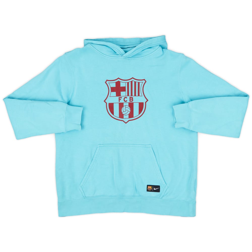 2017-18 Barcelona Nike Hooded Sweat Top - 6/10 - (XL.Boys)