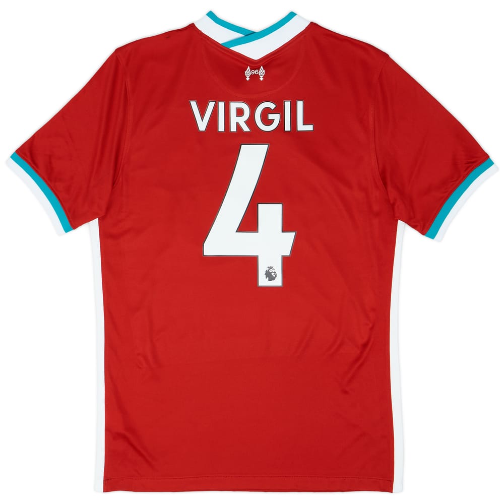 2020-21 Liverpool Home Shirt Virgil #4 - 9/10 - (M)