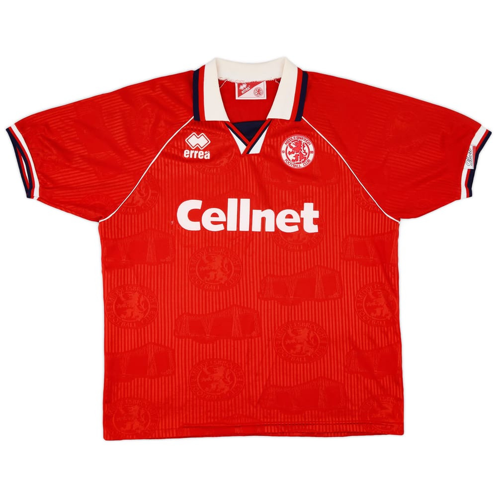 1995-96 Middlesbrough Home Shirt - 7/10 - (XL)