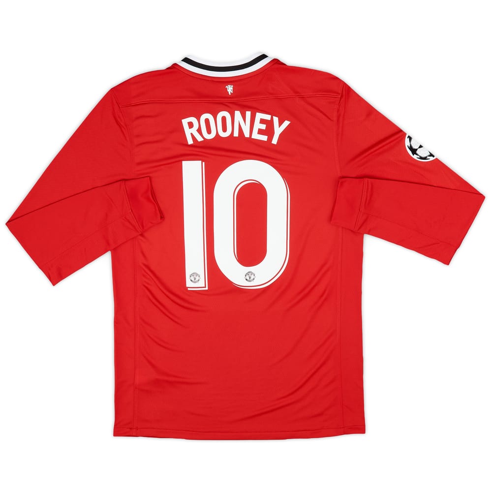 2011-12 Manchester United Home L/S Shirt Rooney #10 (M)