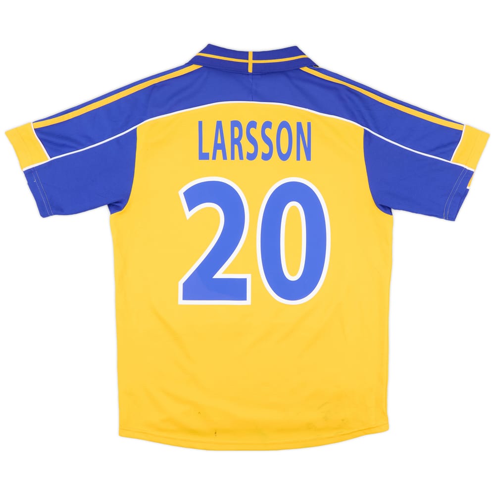 2000-02 Sweden Home Shirt Larsson #20 - 5/10 - (M)