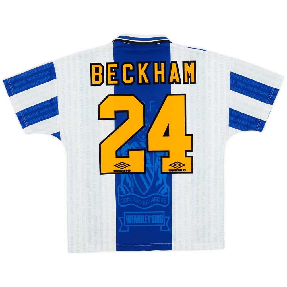 1994-96 Manchester United Third Shirt Beckham #24 - 9/10 - (M)