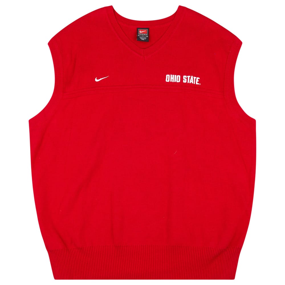 2002-04 Ohio State Buckeyes Nike Sweater Vest L