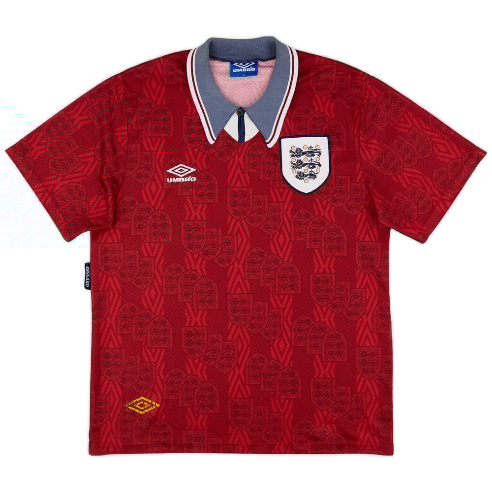 1993-95 England Away Shirt - 8/10 - (L)