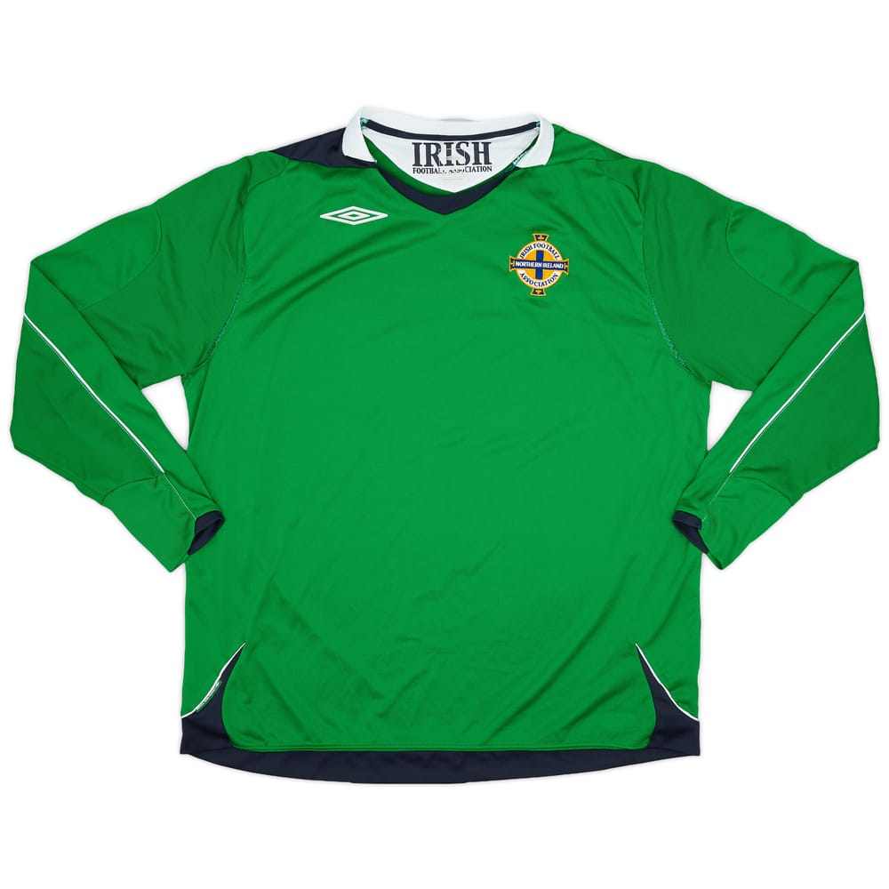 2006-08 Northern Ireland Home L/S Shirt - 9/10 - (XXL)