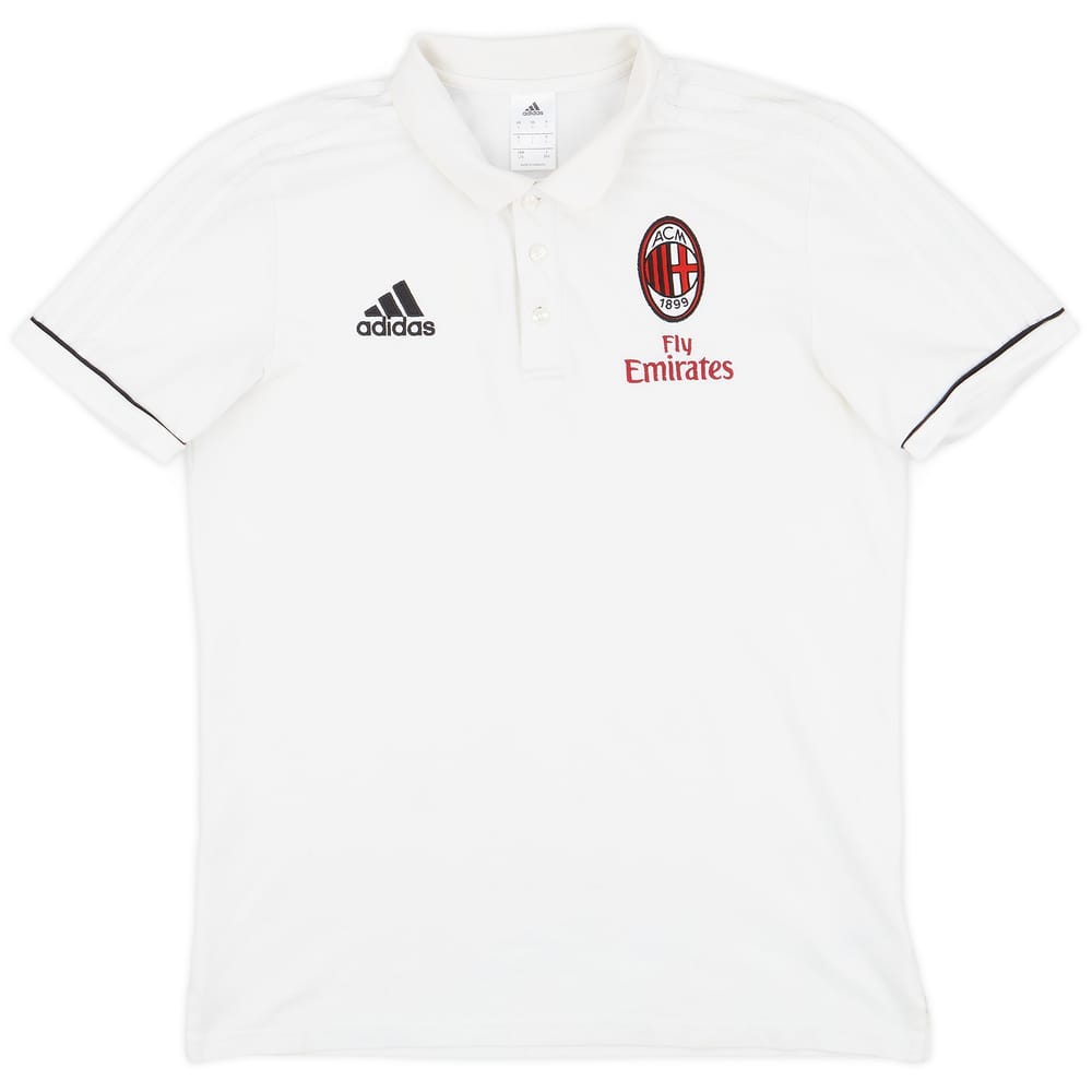 2017-18 AC Milan adidas Polo Shirt - 9/10 - (L)
