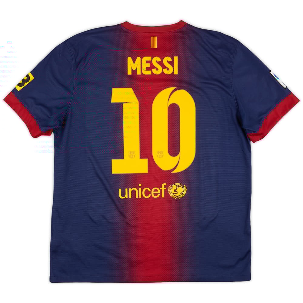2012-13 Barcelona Home Shirt Messi #10 - 9/10 - (XL)