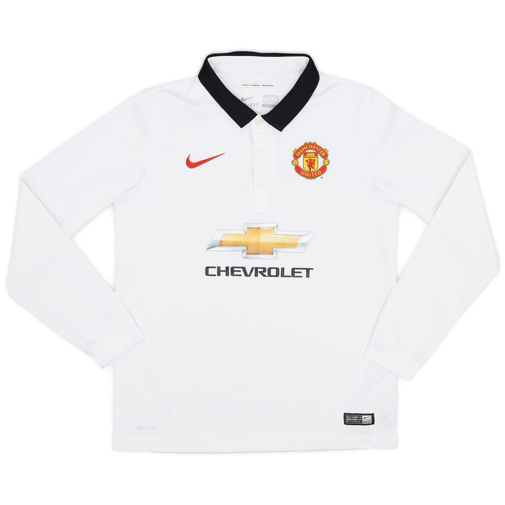 2014-15 Manchester United Away L/S Shirt - 8/10 - (L.Boys)