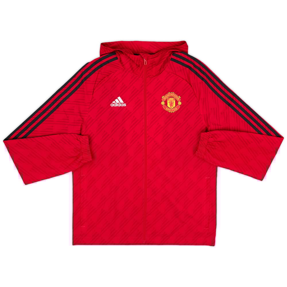 2022-23 Manchester United adidas Hooded Track Jacket - 8/10 - (S)