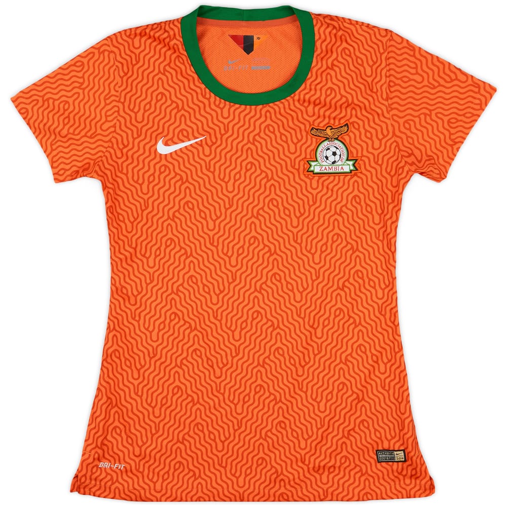 2014-16 Zambia Player Issue Away Shirt - 8/10 - (Womens's L)