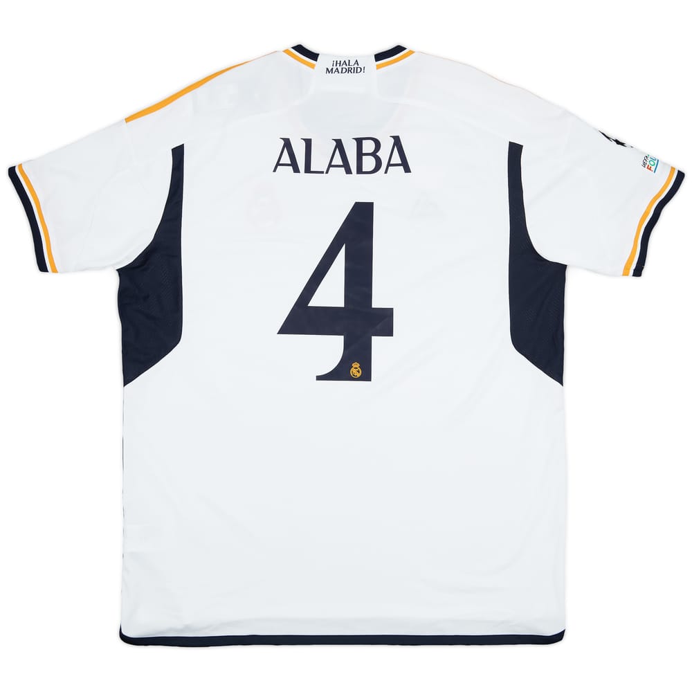 2023-24 Real Madrid Home Shirt Alaba #4 (XXL)