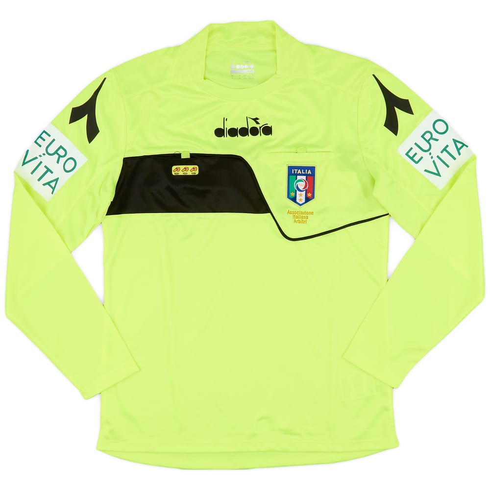 2018-19 Italy Diadora Referee L/S Shirt - 9/10 - (S)