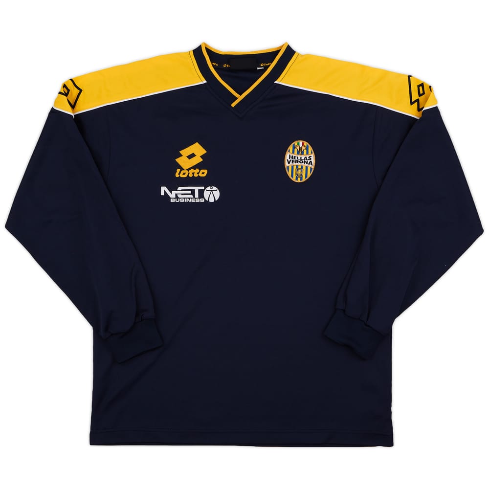 2000-02 Hellas Verona Lotto Training L/S Shirt - 8/10 - (L)