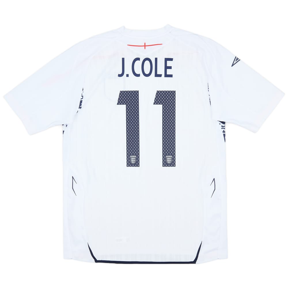 2007-09 England Home Shirt J.Cole #11 - 8/10 - (L)