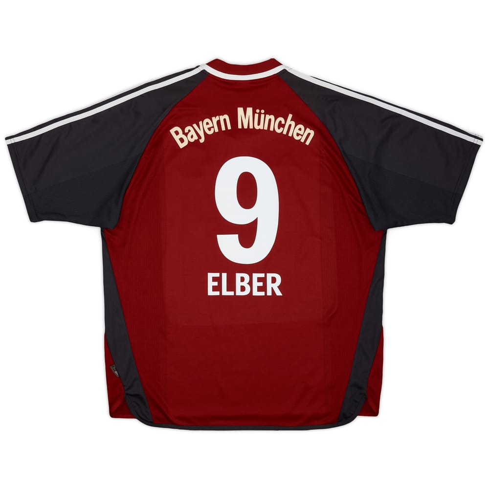 2001-02 Bayern Munich Home Shirt Elber #9 - 6/10 - (XXL)