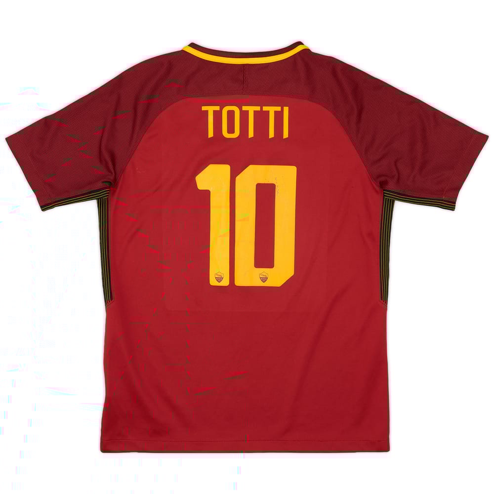 2017-18 Roma Home Shirt Totti #10 - 6/10 - (XL.Boys)