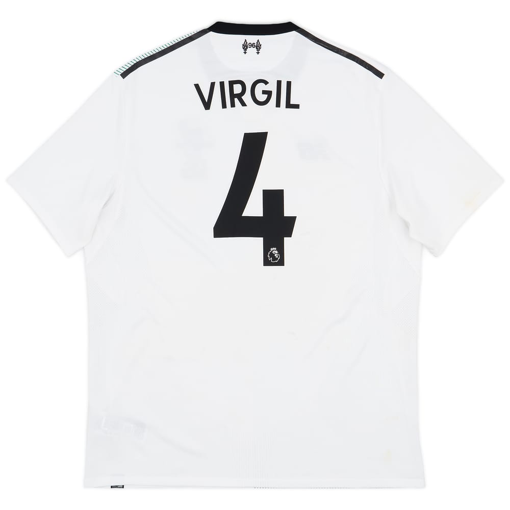 2017-18 Liverpool Away Shirt Virgil #4 - 5/10 - (XL)
