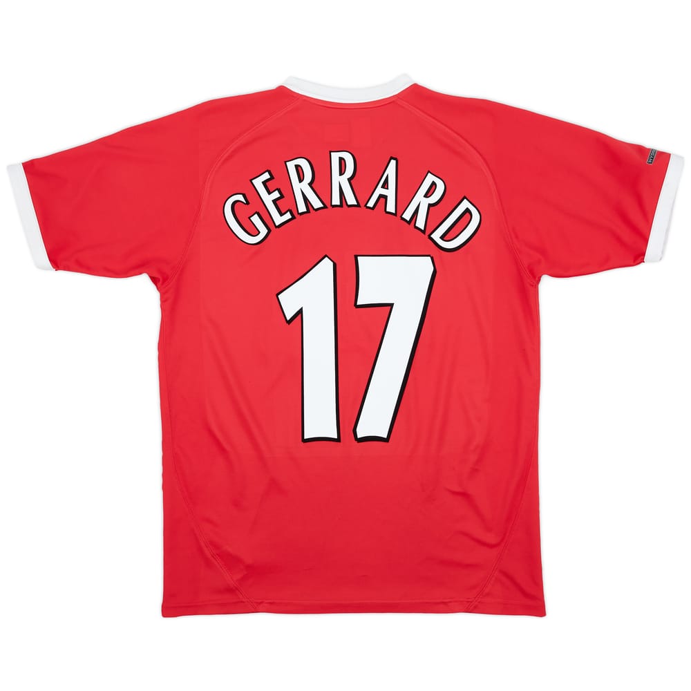 2001-03 Liverpool CL Shirt Gerrard #17 - 8/10 - (M)