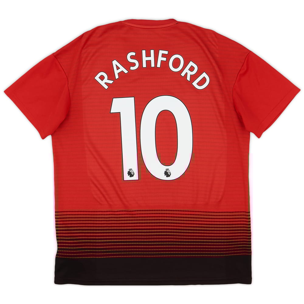 2018-19 Manchester United Home Shirt Rashford #10 - 9/10 - (L)