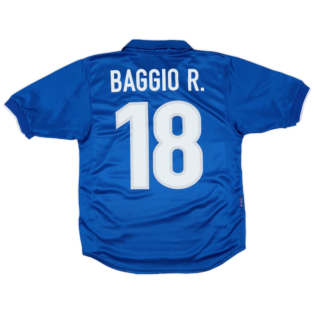 1997-98 Italy Home Shirt Baggio R. #18 - 7/10 - (S)