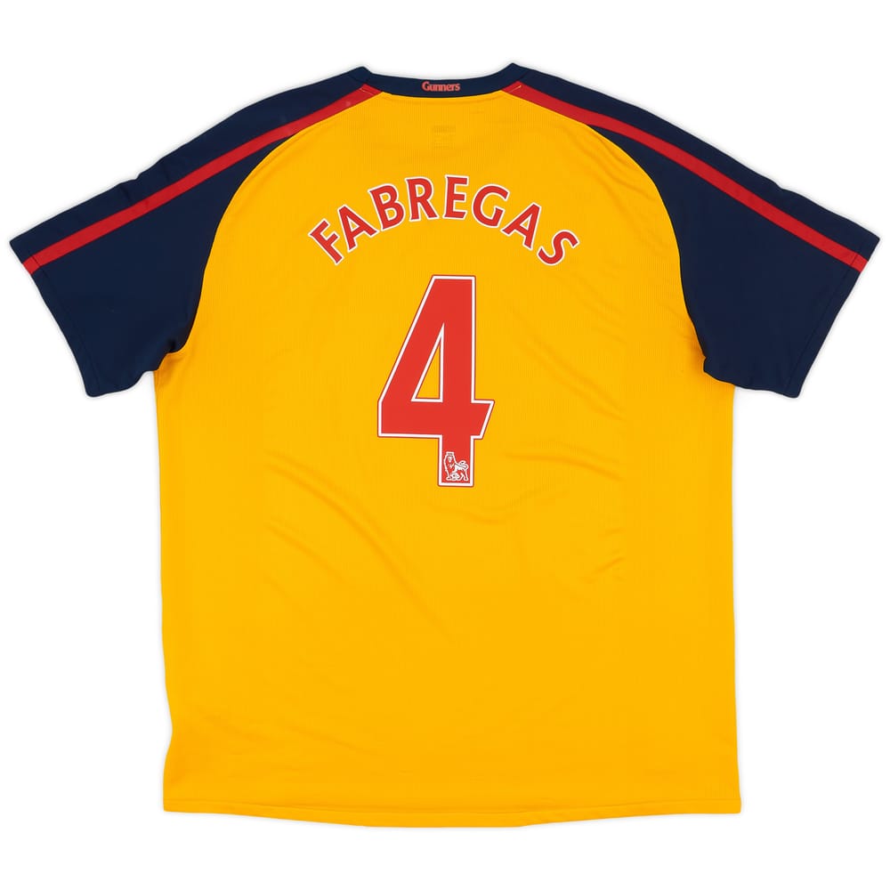 2008-09 Arsenal Away Shirt Fabregas #4 - 8/10 - (XXL)
