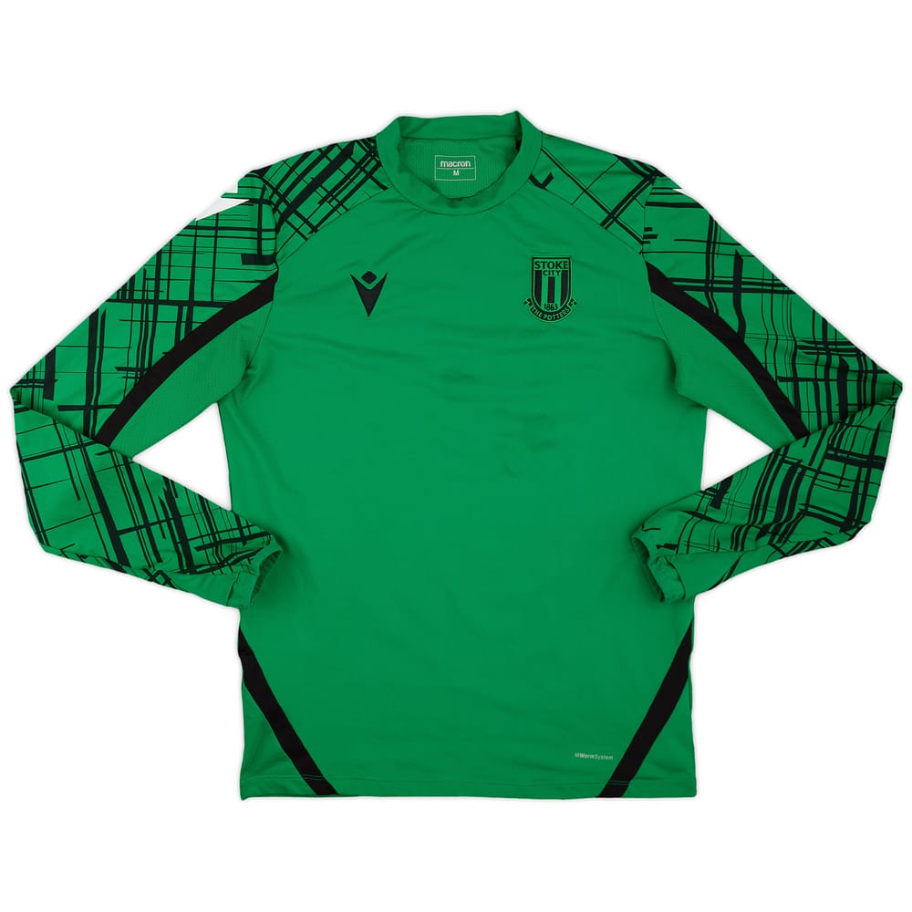 2021-22 Stoke City Macron Training L/S Shirt - 7/10 - (M)