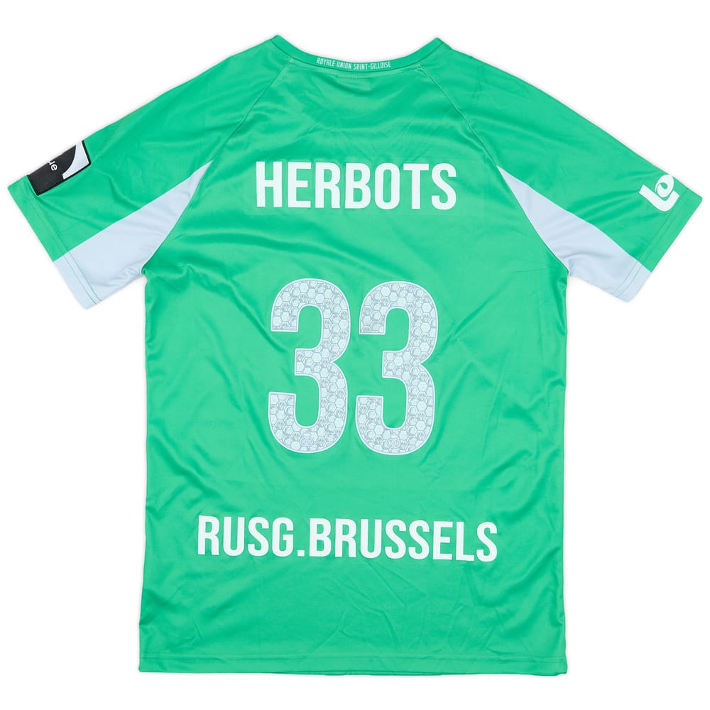 2021-22 Union Saint-Gilloise GK S/S Shirt Herbots #33 - 8/10 - (M)