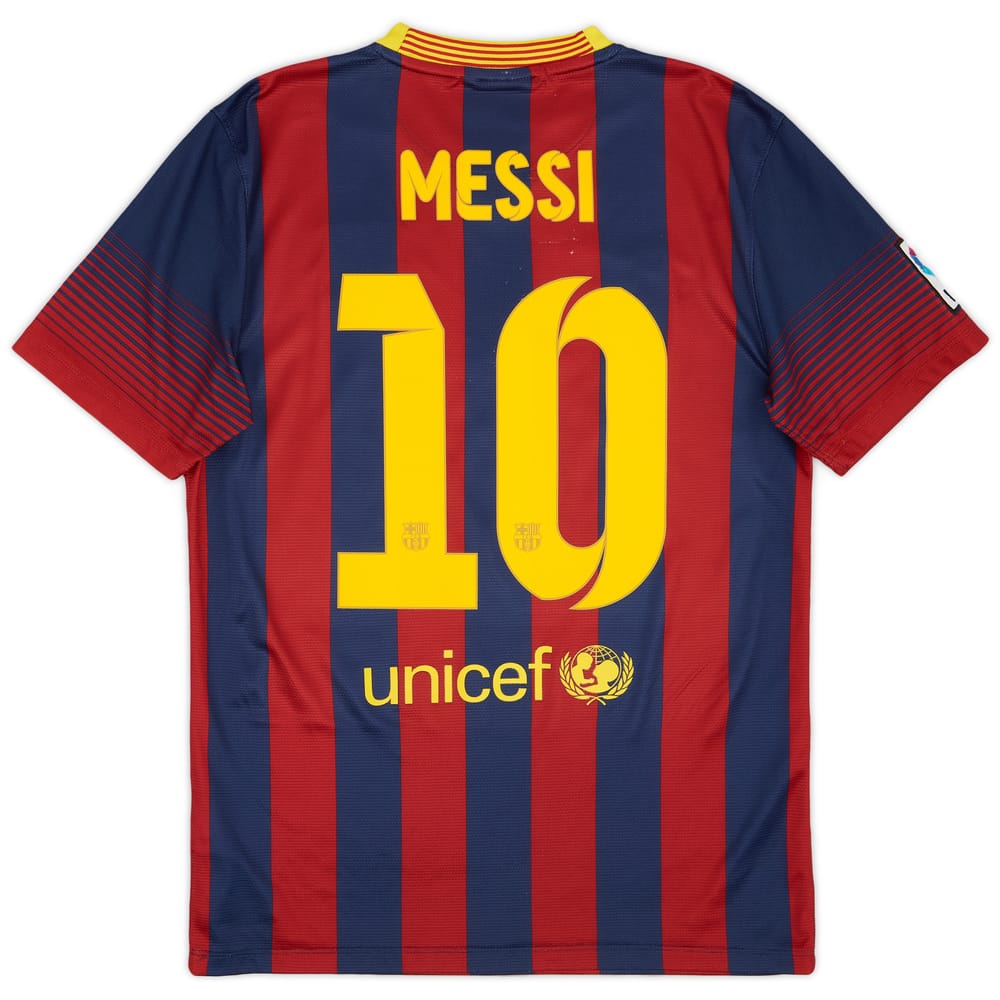 2013-14 Barcelona Home Shirt Messi #10 - 6/10 - (S)