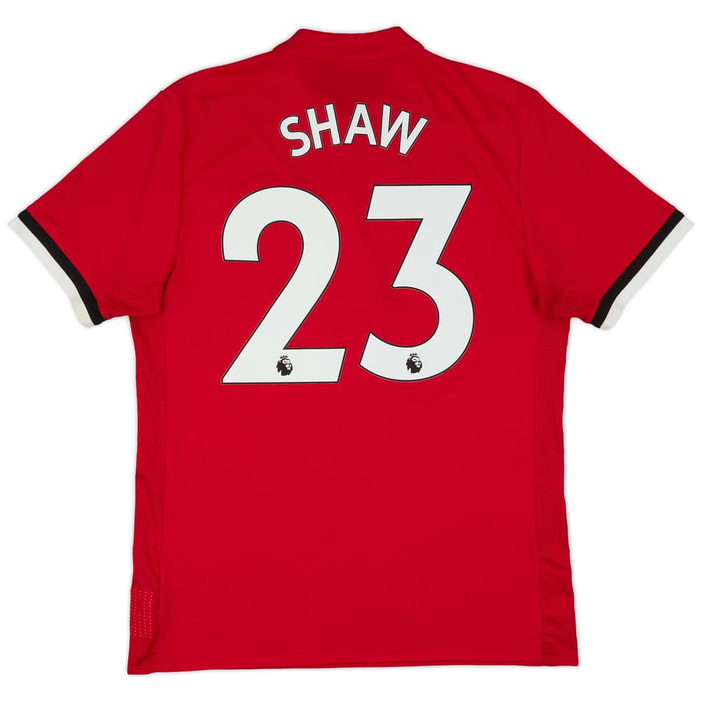 2017-18 Manchester United Home Shirt Shaw #23 - 9/10 - (L)