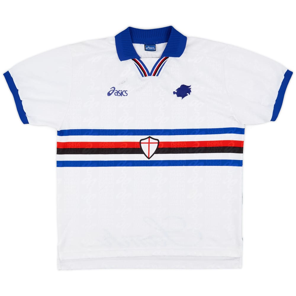 1997-98 Sampdoria Signed Away Shirt - 8/10 - (L)