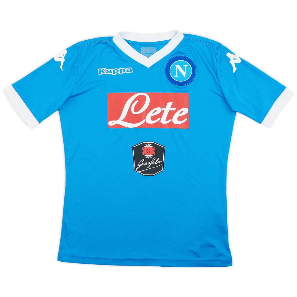 2015-16 Napoli Basic Home Shirt - 6/10 - (XL.Boys)