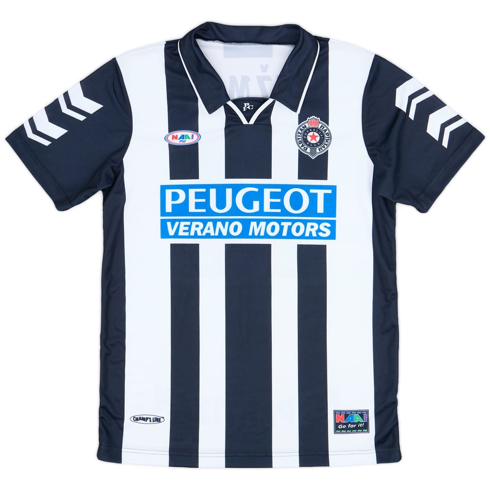 1999-00 FK Partizan Basic Home Shirt Kežman #14 - 9/10 - (M)