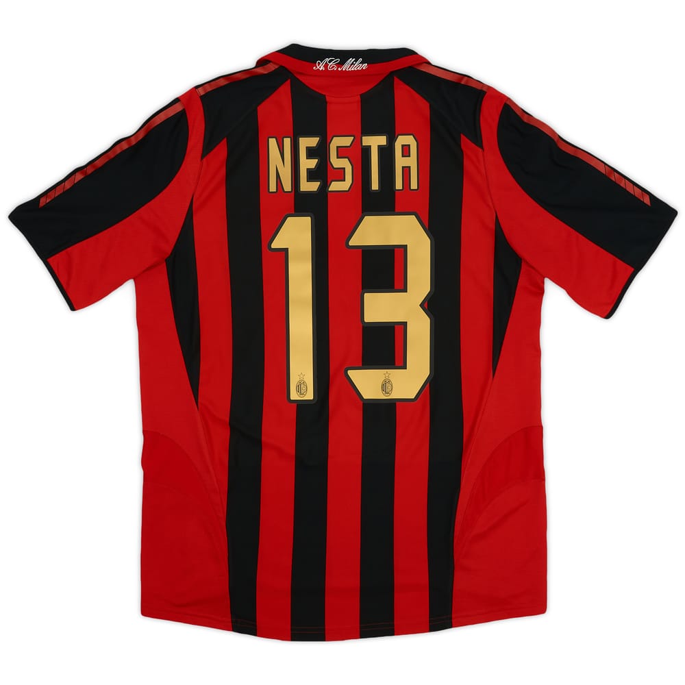 2005-06 AC Milan Home Shirt Nesta #13 - 7/10 - (M)