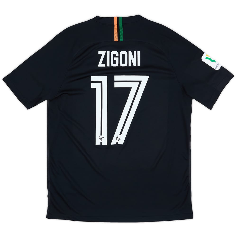 2019-20 Venezia Match Issue Home Shirt Zigoni #17 (L)